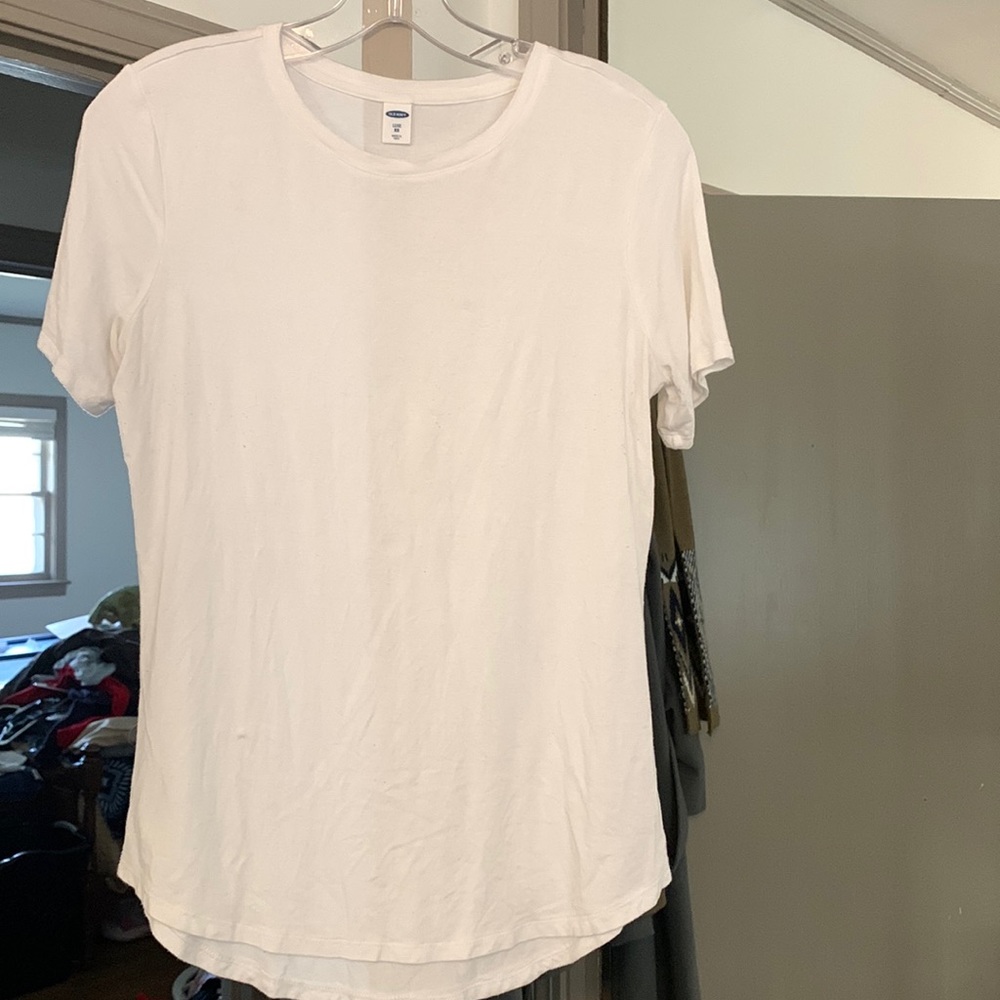 Old Navy Luxe XS White T-Shirt